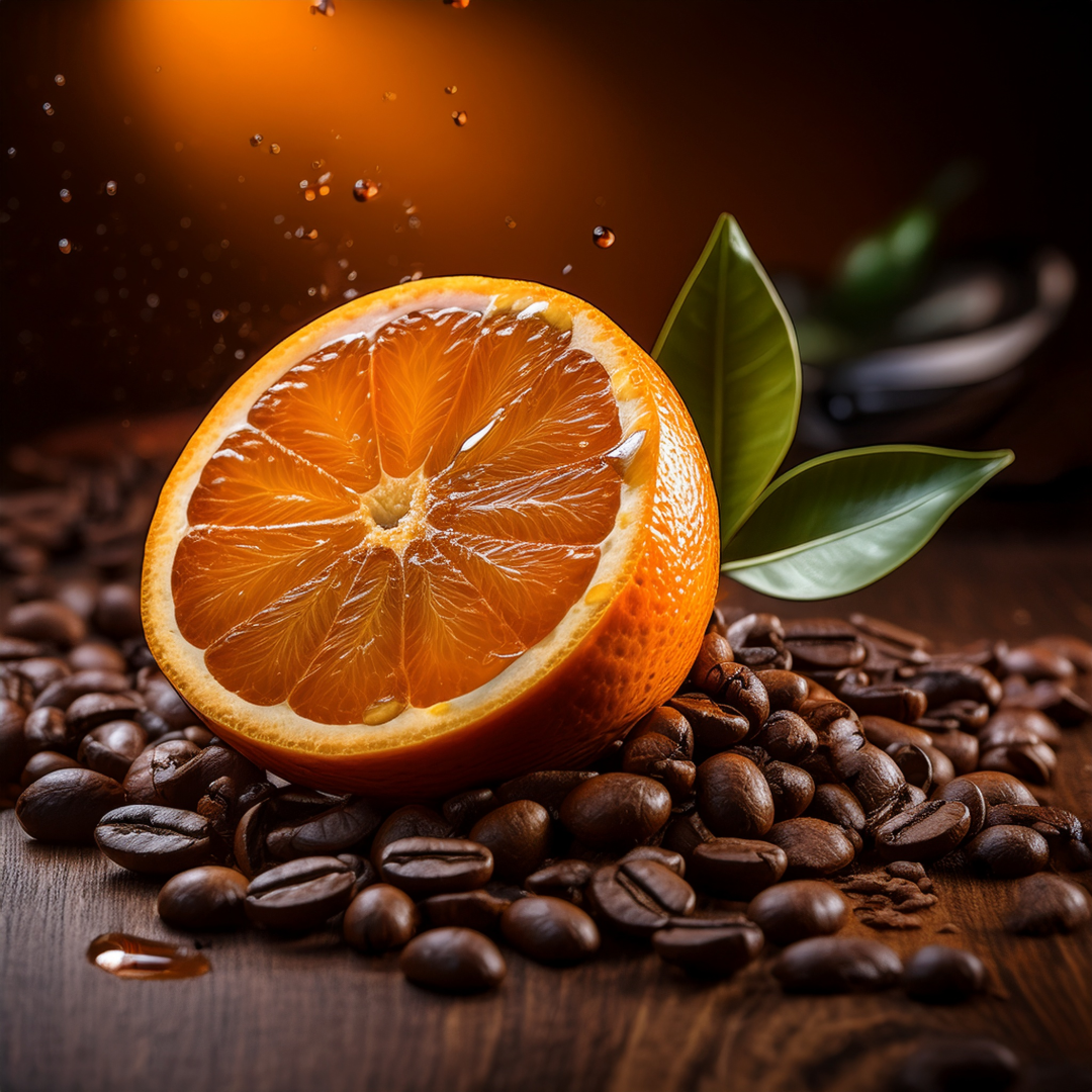 オレンジ柑橘系風味のコーヒー　粉100g